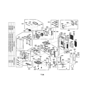 Air Conditioner Diagram and Parts List for LP1417SHR 00 LG Air Conditioner