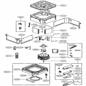 Part Location Diagram of EBR81767907 LG PCB ASSEMBLY,MAIN