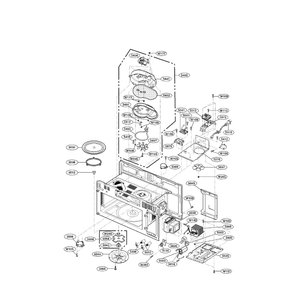 Interior Diagram and Parts List for LMHM2017ST 00 LG Microwave