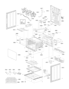 Lower Cavity Parts Diagram and Parts List for LDE3035SB  LG Range