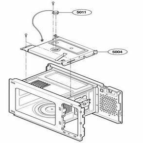 Sensor Parts Diagram and Parts List for AMC7159TAB AB1EAMA LG Wall Oven