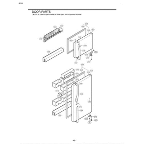 Section 8 Diagram and Parts List for 73959 AWBCSEA LG Refrigerator