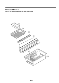 Freezer Parts Diagram and Parts List for GR-L28ANKXM ASBCNA0 LG Refrigerator