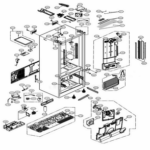 Part Location Diagram of MCK66843104 LG COVER,HINGE