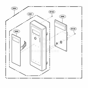 Part Location Diagram of 6871W1S219F LG PWB(PCB) ASSEMBLY,SU