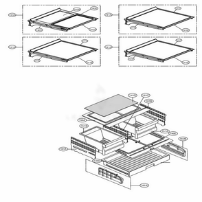 Refrigerator Parts Diagram and Parts List for LFXS24566S ASTCNA1 LG Refrigerator