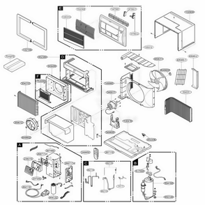 Part Location Diagram of AEB73745903 LG GRILLE ASSEMBLY,FRONT(IN