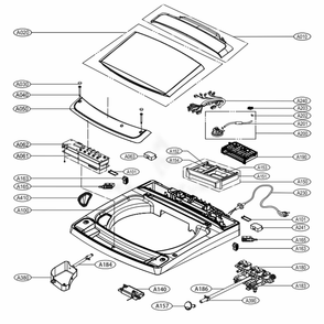 Part Location Diagram of AGL73961621 LG PANEL ASSEMBLY,FRONT