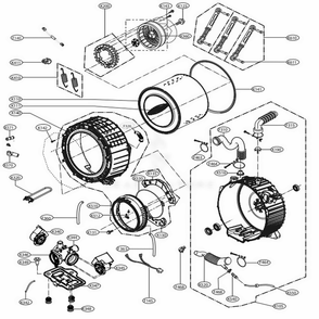 Part Location Diagram of AGF75223066 LG PACKAGE ASSEMBLY