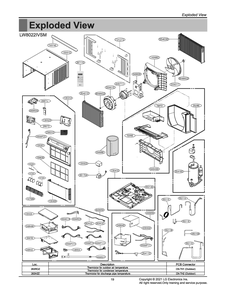 Part Location Diagram of MDD63022213 LG ESCUTCHEON