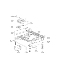 Base Assembly Parts Diagram and Parts List for LDF8874ST 00 LG Dishwasher