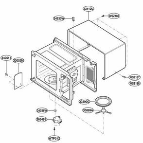 Part Location Diagram of 3112W0U030A LG CASE,U BENDING