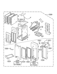 Toaster Parts Diagram and Parts List for LTRM1240ST01  LG Microwave
