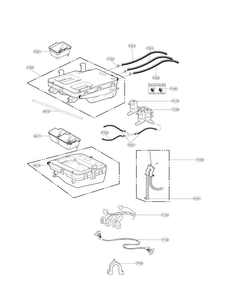 Part Location Diagram of AAZ74576101 LG Detergent Tray