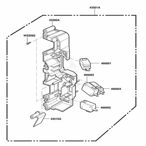 Latch Board Parts Diagram and Parts List for JMV9118AAW AWHEJEN LG Range