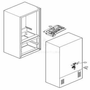 Icemaker Parts Diagram and Parts List for LFCS22520W ASWCNA1 LG Refrigerator