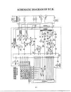 Schematic Diagram and Parts List for MA-1905W  LG Microwave
