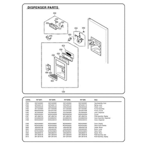 Section 5 Diagram and Parts List for 78753 AST2SER LG Refrigerator