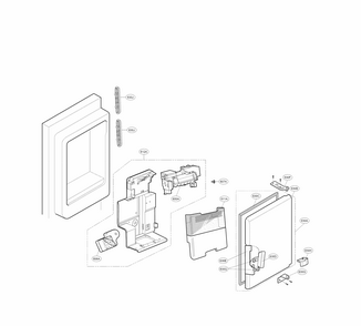 Ice Maker Part Diagram and Parts List for 79570329311  Kenmore Refrigerator