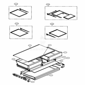 Refrigerator Parts Diagram and Parts List for LFXS28968D ASBCNA3 LG Refrigerator