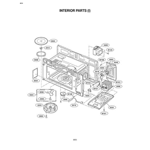 Section 4 Diagram and Parts List for LMV1925SBQ AB6ELGA LG Microwave Oven Combo
