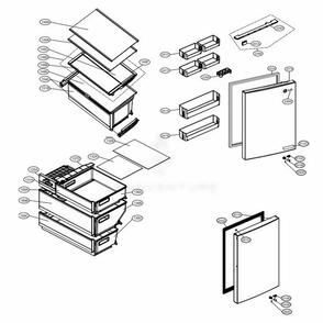 Part Location Diagram of MJB63129901 LG STOPPER,DOOR