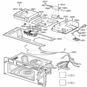 Interior Parts 3 Diagram and Parts List for AMV6177AAS ASBEAMA LG Range