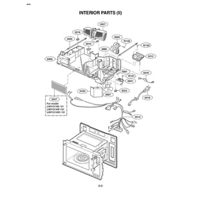 Section 4 Diagram and Parts List for LMV1314B AB1ELGA LG Microwave Oven Combo