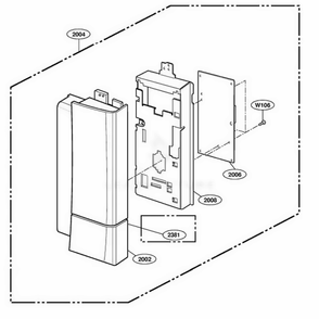 Controller Parts 2 Diagram and Parts List for 64769 AB1ESEA LG Range