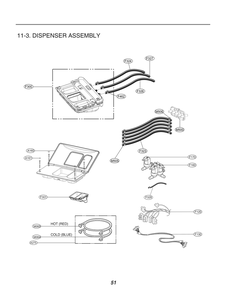 Dispenser Assembly Diagram and Parts List for FH0C7FD4 ASSEELC LG Washer