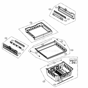 Freezer Parts Diagram and Parts List for LMXS30776S ASTCNA2 LG Refrigerator