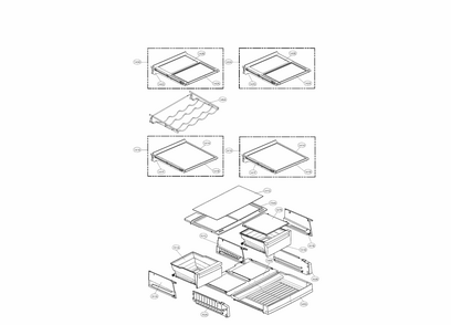 Part Location Diagram of AJP73374607 LG VEGETABLE TRAY