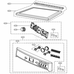 Part Location Diagram of AGL75694701 LG PANEL ASSEMBLY,CONTROL