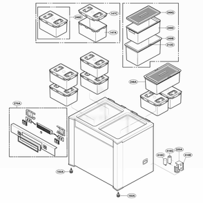 Main Parts 2 Diagram and Parts List for GRK18PBS ASBCSJA LG Refrigerator
