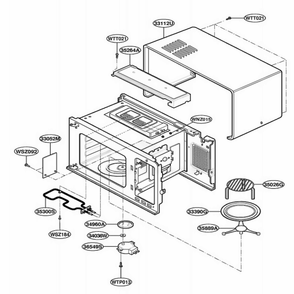 Part Location Diagram of 3052WRA005B LG COVER,INSULATOR