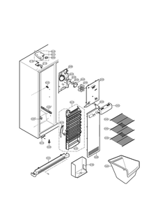 Part Location Diagram of ADL34568401 LG Evaporator Assembly