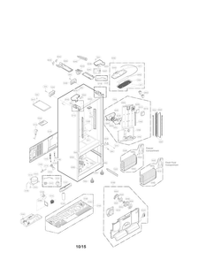 Case Parts Diagram and Parts List for LFXS30766S 00 LG Refrigerator