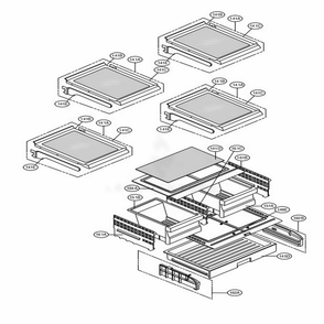 Refrigerator Parts Diagram and Parts List for LFX25973SB AWBCNA5 LG Refrigerator