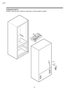 Ice Maker Parts Diagram and Parts List for GM-B229QQFM ASWCSE0 LG Refrigerator
