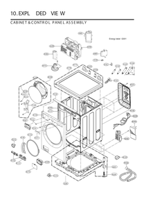 Diagram 1 Diagram and Parts List for WM5700HVA ASSEVUS LG Washer