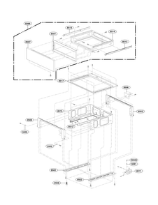 Drawer Parts Diagram and Parts List for LRE30453ST 02 LG Range