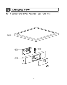 Control Panel And Plate Assembly Diagram and Parts List for GDP1329QGD2 ASSEELC LG Dryer