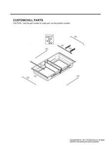 Customchill Parts Diagram and Parts List for GR-L24GHSJM ASTCNA2 LG Refrigerator