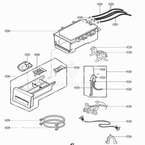 Dispenser Assembly Diagram and Parts List for WM2677HBM ABPEEUS LG Washer