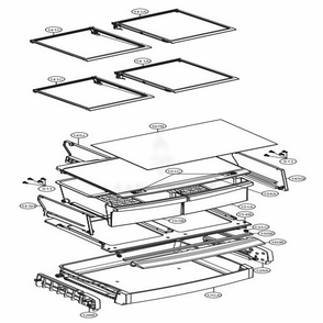 Refrigerator Parts Diagram and Parts List for LFC22770ST ASTCNA1 LG Refrigerator