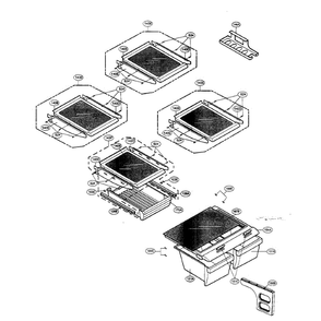 Refrigerator Diagram and Parts List for LFC20740ST 00 LG Refrigerator
