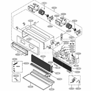 Main Diagram and Parts List for ARNU283BRA4 ANWBLUS LG Air Conditioner
