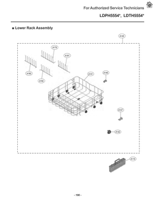 Diagram 7 Diagram and Parts List for LDPH5554D ABDESNA LG Dishwasher