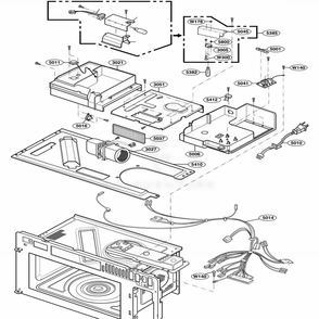 Interior Parts 2 Diagram and Parts List for DOTRC17SSC ASBEDOC LG Range