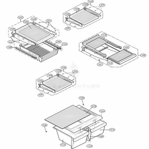 Refrigerator Parts Diagram and Parts List for 79014 ABI1SER LG Refrigerator